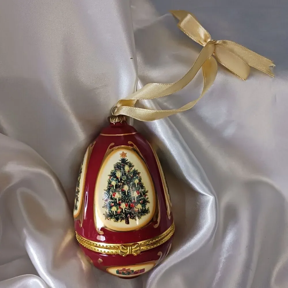 VINTAGE 2007 MR. CHRISTMAS MUSICAL EGG ORNAMENT (IT CAME UPON A.... )-WORKING!